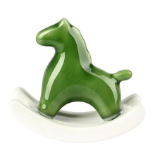 Statue de Cheval à Bascule en CéRamique pour la Maison, Sculpture D'Art Moderne pour DéCor D'ÉTagèRe de Table, Ornement de Bureau de Figurine