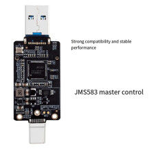 5X M.2 to USBA Type-C HDD Case Adapter Board NVME HDD Enclosure Interposer Board JMS583 10Gbps Support 2230 Size SSD