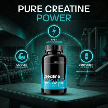 Creatine Monohydrate Capsules | 4200mg Per Serving | 2 Pack Bundle