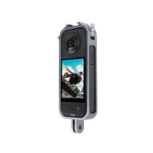 Για Insta360X3Μεταλλικό προστατευτικό πλαίσιο ασφαλείας, βάση μικροφώνου και 2