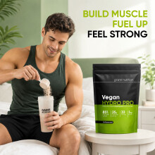 Vegan Hydro Pro Hydrolysed Protein | 1KG | + 600ml Shaker Black