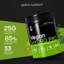Vegan Hydro Pro Hydrolysed Protein | 500g Tub