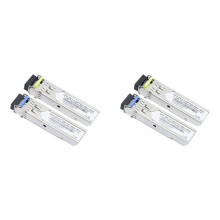 2 Paar Gigabit Fiber SFP-Module 1.25G Single Mode 40km LC 1310nm/1550nm Compatibel met Meerdere Soorten Schakelaars