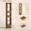 Tall Narrow 5-Tier Bookcase with Drawers 3