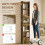 Tall Narrow 5-Tier Bookcase with Drawers 7