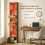 Tall Narrow 5-Tier Bookcase with Drawers 5