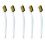 5Pcs 3D Printer Cleaning Kit Nozzle Brushes for Effective Rust and Dirt Removal White 1