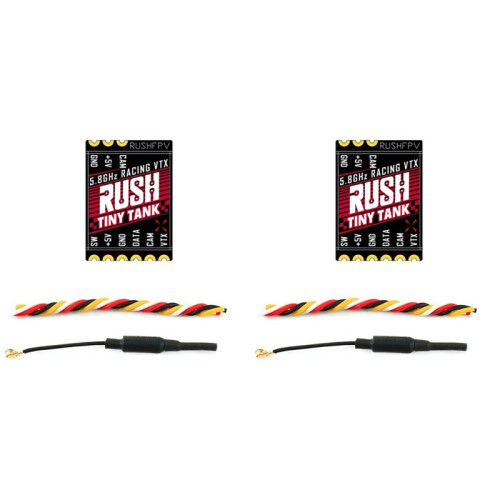 2X RUSH TINY TANK  VTX 48CH 350mW Transmitter 5V Input W/ LED Expansion Board FPV Transmitter for FPV Racing