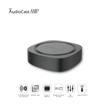 Audiocast Wireless & BT V5.0 Amplifier Multi Room Audio Music Receiver Adapter for Airplay DLNA Speakers Mic TV US PLUG