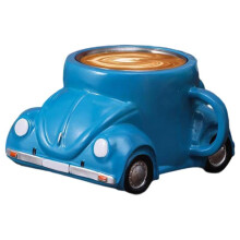 Lustige Kaffeetasse in Form Einer Modischen, Handgefertigten Kaffeetasse in Käferform, Teetasse in Autoform für Autofans D