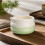Ceramic matcha bowl CHiATO Chawan Mint Earth – Mint / White 3