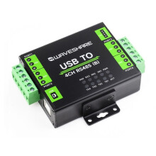 Waveshare USB A 4CH RS485 Convertitore Industriale Isolato CH344L 1200bps - 460800bps Convertitore USB Protezione Multipla
