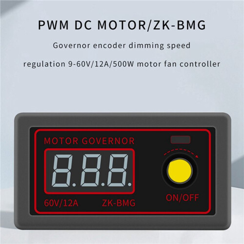 3X PWM  Motor Speed Controller Motor Fan Controller with Display Motor Controller 9-60V/12A /500W 2