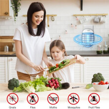Indoor Bug Zappers, Mosquito Indoor, Insect Traps for Home Mosquito Zapper for Baby & Pets, Living Room, Kitchen US Plug