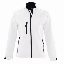 (XXL, White) SOLS Womens/Ladies Roxy Soft Shell Jacket (Breathable, Windproof And Water Resistant)