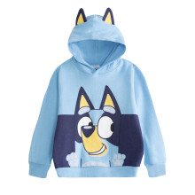 (18-24 Months, Blue) Bluey Childrens/Kids Character Hoodie