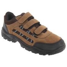 (9 UK, Khaki/Brown) Dek Mens Ascend Triple Touch Fastening Trek Hiking Trail Shoes