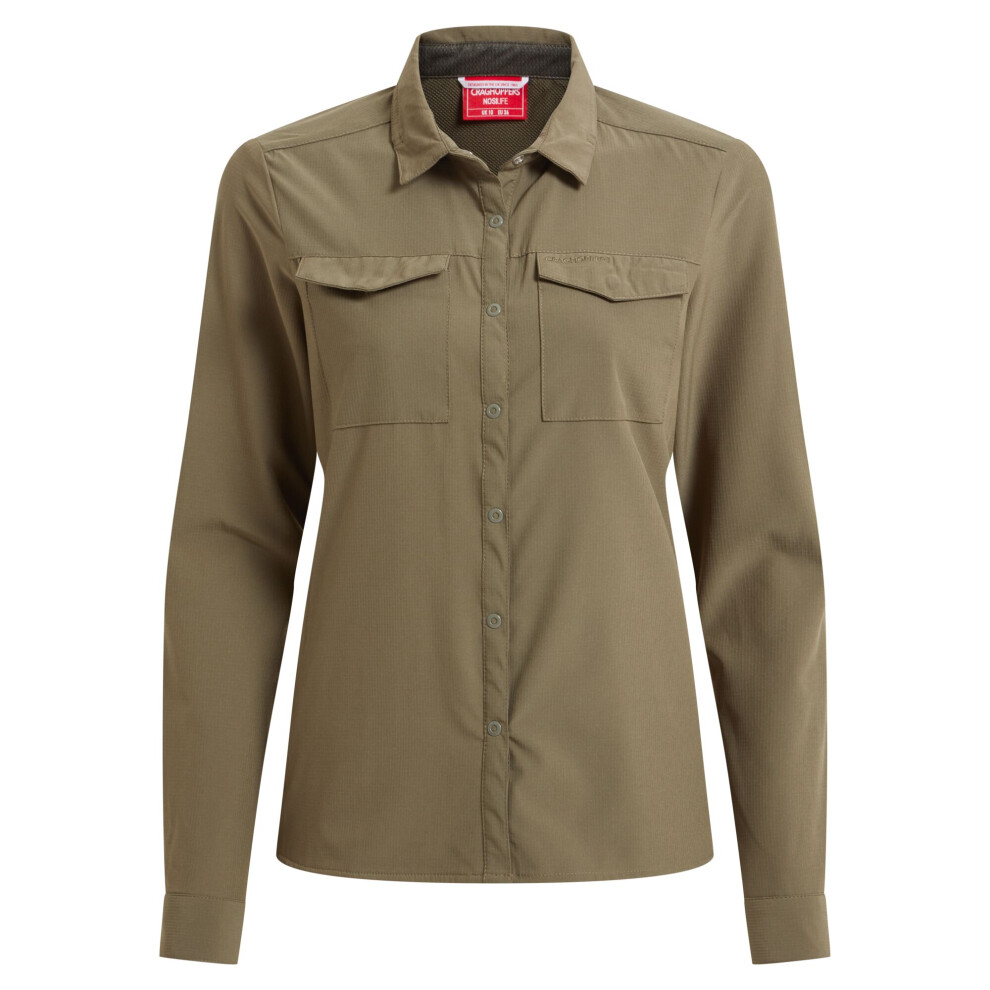 Craghoppers (10 Uk, Wild Olive) Womens/Ladies Nosilife Pro Iii Nosilife Long-Sleeved Shirt