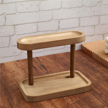 1 Houten Opbergrek 2 Lagen Bureaublad Displayrek Bureau Kaptafel Cosmetica Opbergrek Bureau Opbergrek
