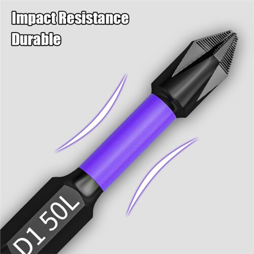 Magnetic Impact Phillips Bit Set with Anti-Slip Long Screwdriver Bits for Power Drilling