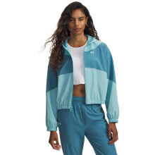 (12 UK, Blue/White) Under Armour Womens/Ladies Rival Woven Track Jacket