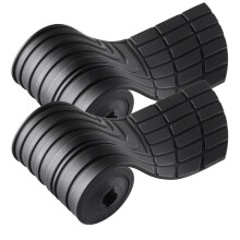 2 PCS Car Rear Bumper Protector, Bumper Anti-Collision Universal Rubber Anti-Scratch Trunk Guard for SUVs and Cars