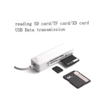 USB-Kaartlezer /TF/XD 3-in-1 Multifunctionele Plug en Hoge Snelheid Geheugenkaartlezer Convertert