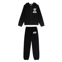 (11-12 Years, Black) Star Wars The Mandalorian Childrens/Kids Character Hoodie And Joggers Set