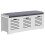 3-Drawer Shoe Storage Bench - White 1