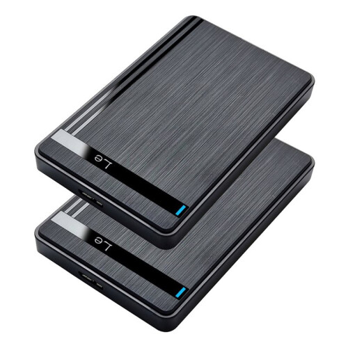 2Pcs 2.5in HDD SSD Enclosure USB 3.0 to  External Hard Drive Case for Laptap Desktop PC Data Transfer 1