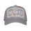 (One Size, Grey/Red) Christian Rose Li Plate Trucker Cap 3