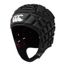 (S, Black/Red) Canterbury Raze Foam Padded Rugby Headguard