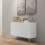 Modern White High-Gloss Sideboard w/ Hairpin Legs 8