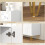 Modern White High-Gloss Sideboard w/ Hairpin Legs 7