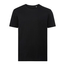 (S, Black) Russell Mens Authentic Pure Organic T-Shirt