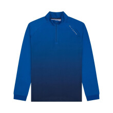 (XL, Blue) Ellesse Mens Ombre Half Zip Jumper