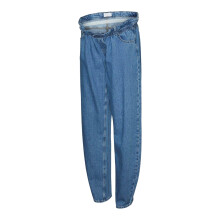 (29R, Light Denim Blue) Mamalicious Womens/Ladies Straight Hem Mom Jeans