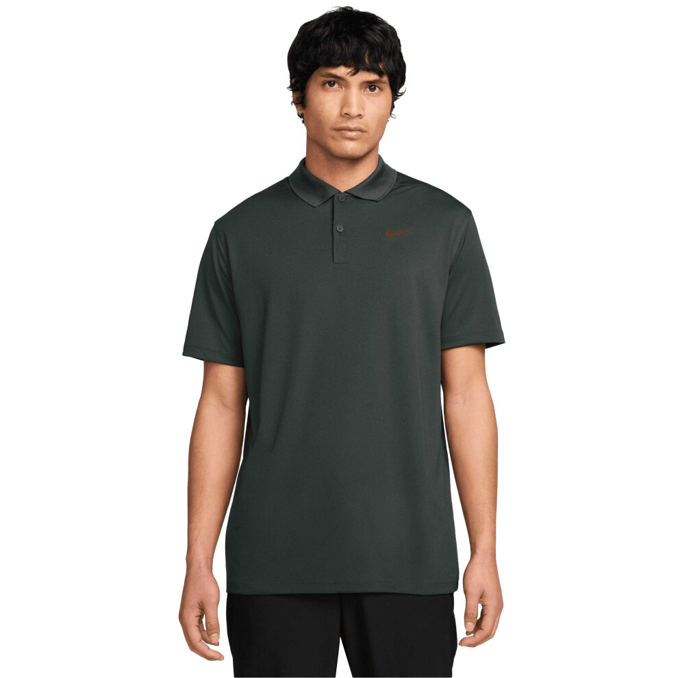 Nike (L, Forest Night/Olive) Mens Victory Solid Polo Shirt