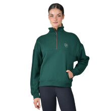 (10 UK, Dark Emerald) Dublin Womens/Ladies Quarter Zip Fleece Top