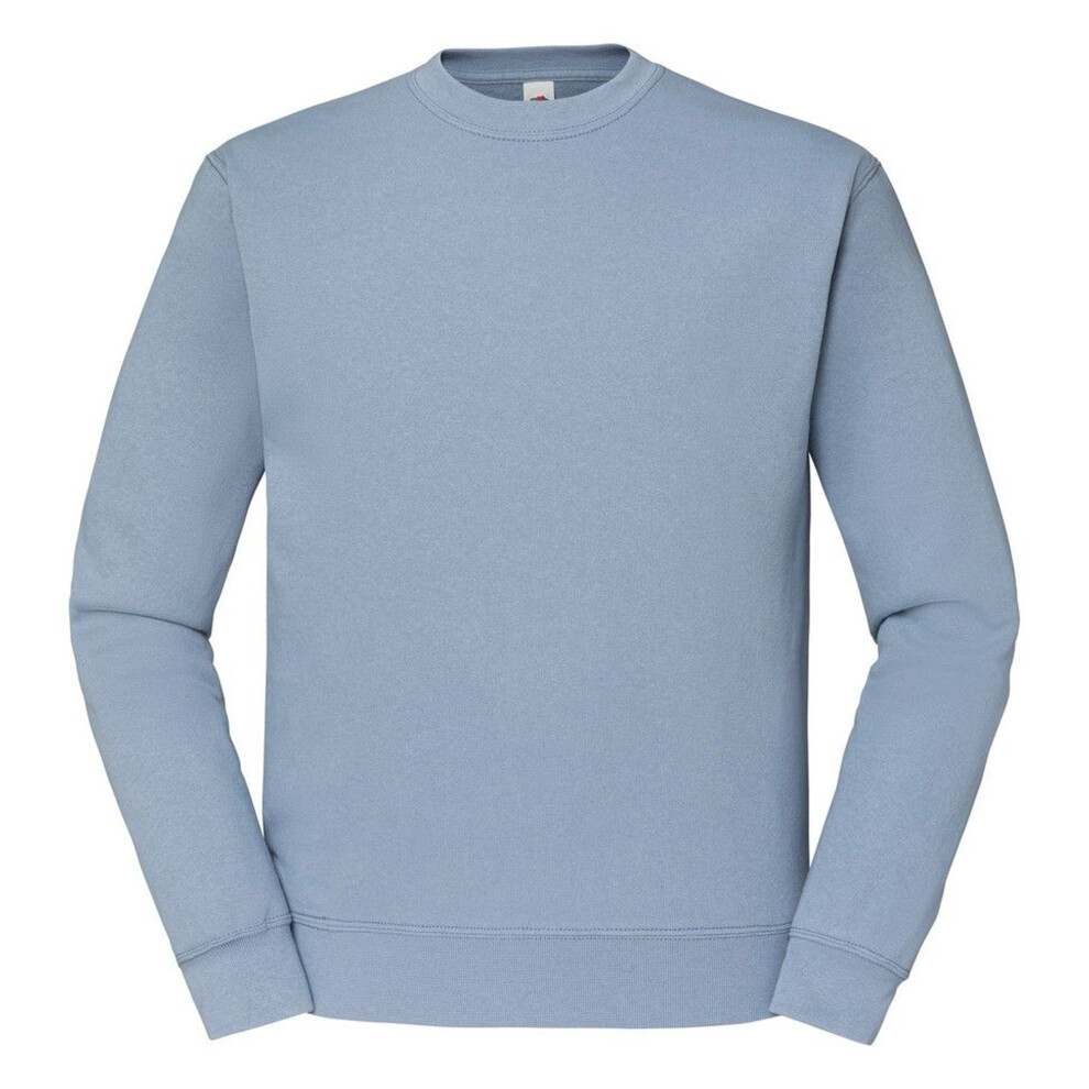 Fruit Of The Loom (L, Mineral Blue) Mens Classic 80/20 Raglan Sweatshirt