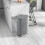 30L Metal Kitchen Bin, with Soft-Close Lid - Grey 8