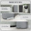 30L Metal Kitchen Bin, with Soft-Close Lid - Grey 7
