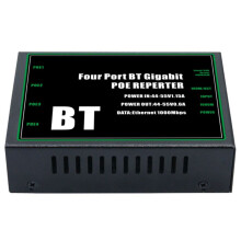Extensor Gigabit POE BT de 4 Portas 100/1000 Mbps 1 Entrada 4 Saídas Repetidor BT Poe IEEE802.3 para Câmera POE de 48 V AP Sem Fio