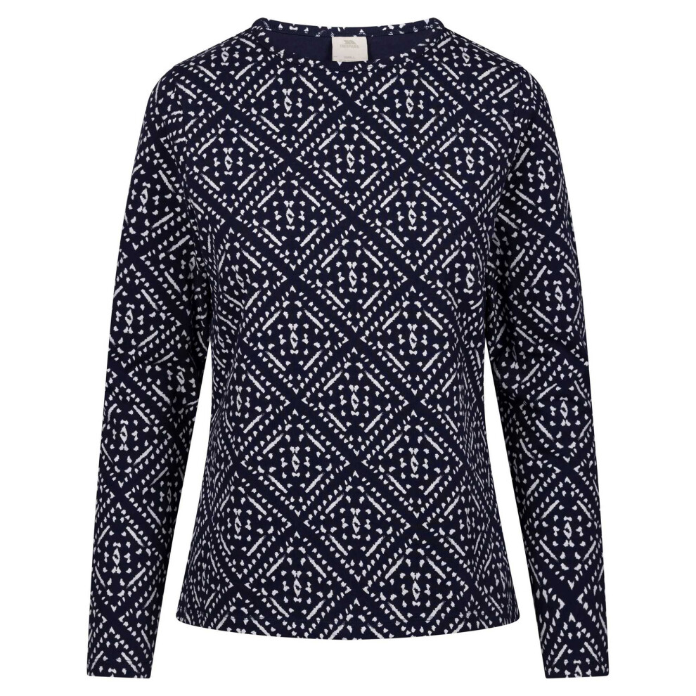 Trespass (Xxs, Navy) Womens/Ladies Daniela Patterned Long-Sleeved Top