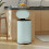 HOMCOM 30 L Modern Curved Kitchen Bin - Green 2