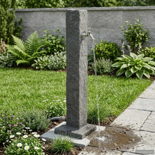 vidaXL Garten-Tanker Anthrazit 26 x 26 x 98 cm PE