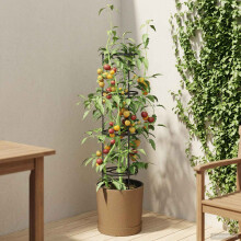 vidaXL Tomatenanbauer Naturo ECO Ø 39 x 139 cm WPC