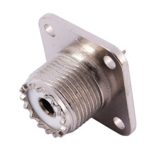 20X UHF Female SO239 Panel Chassis Mount Flange Deck Mount Solder Cup RF Connector