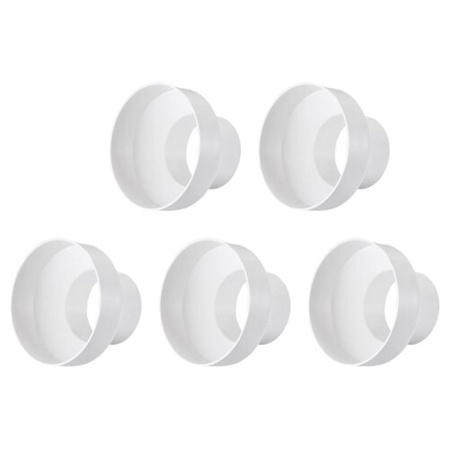 5X Ventilation Pipe Reducer Adapter Pipe Air Duct Adapter Pipe Connector for Inline Ventilation System(200-150mm) 1