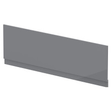 1800mm Bath MDF Front Panel & Plinth - Gloss Cloud Grey